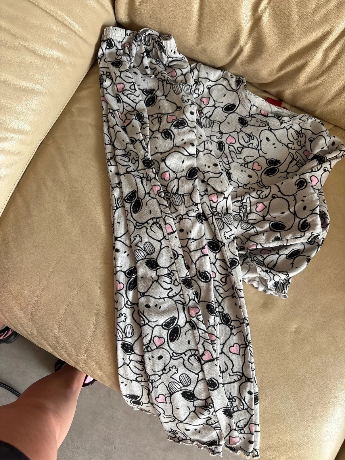 Grijze Snoopy pyjama 9 jaar – photo 5